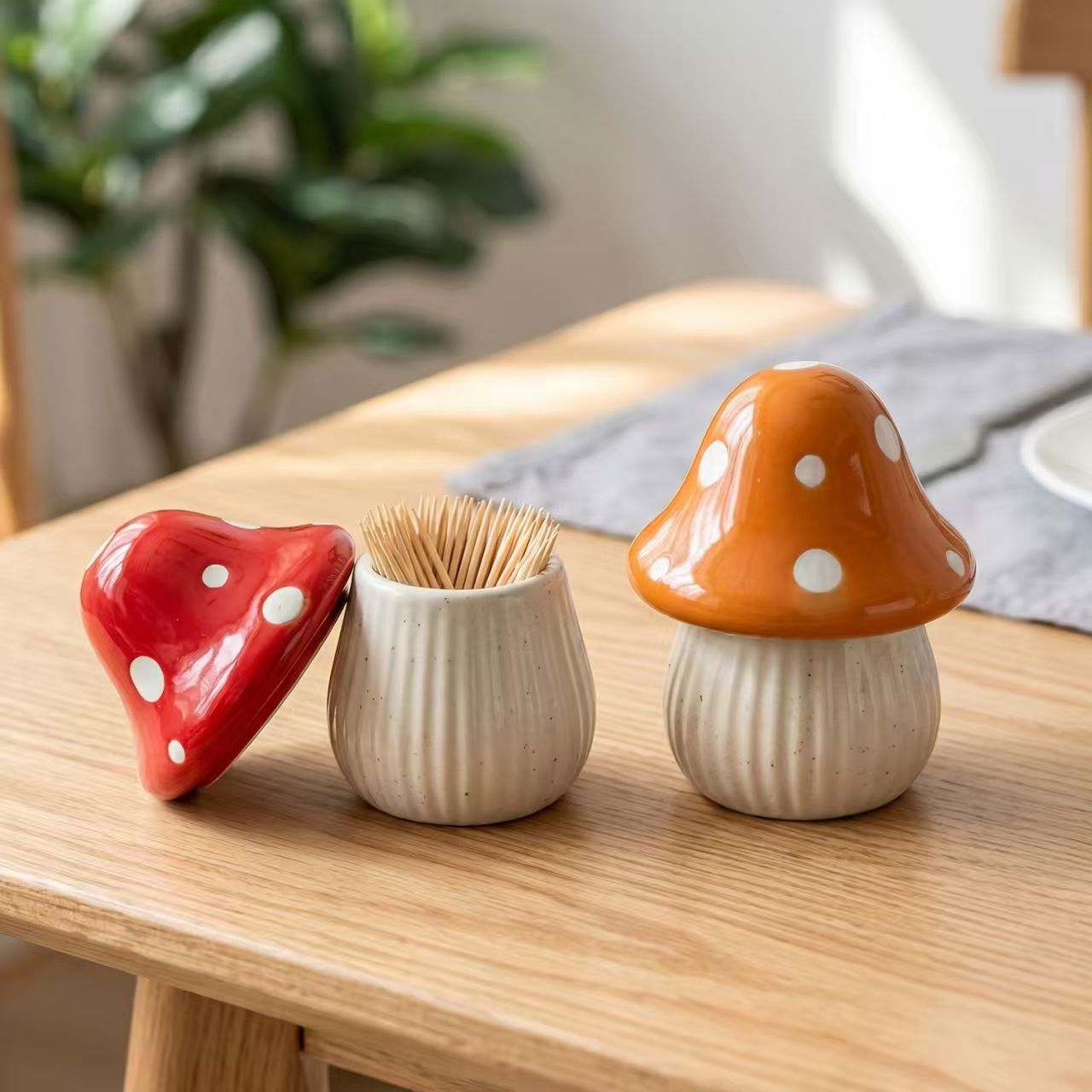 Kitchen Gadgets Organizer - Pot de rangement en céramique motif