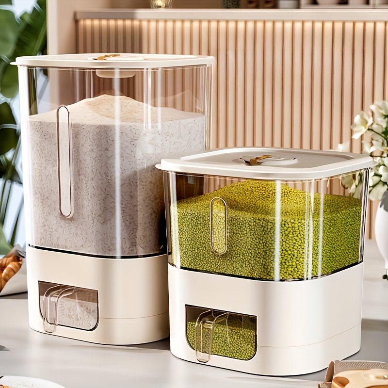 Kitchen Gadgets Organizer - Distributeur de riz 14LB, grand récipient