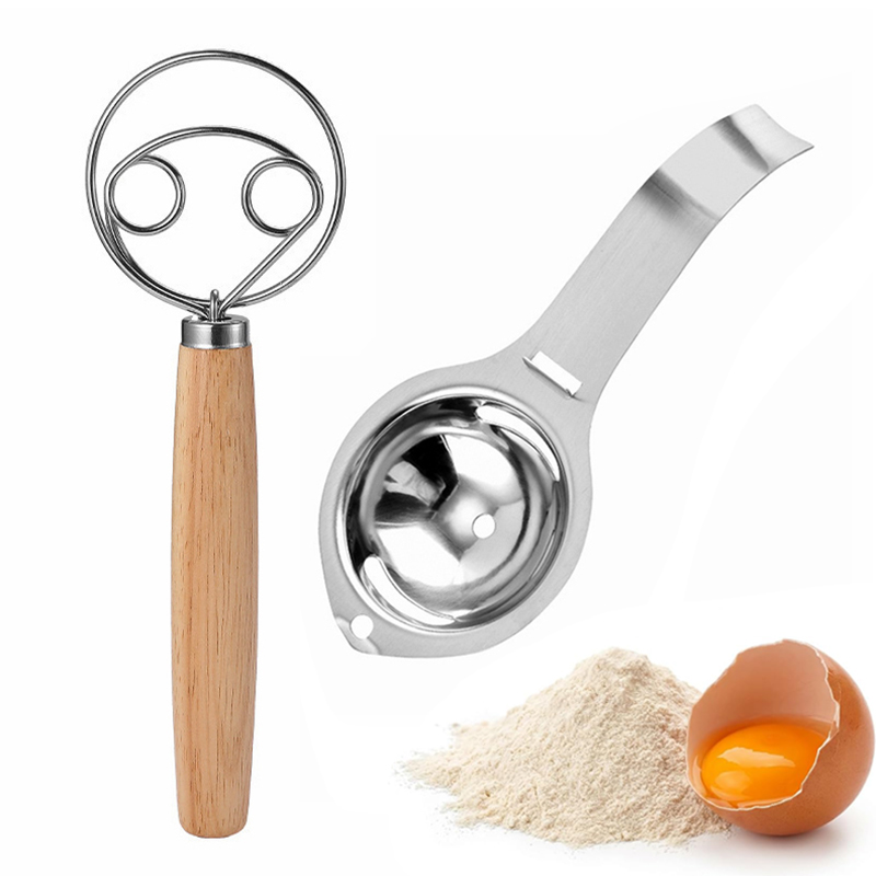 Egg Separator Tool - Séparateur d'œufs en acier inoxydable, batteur