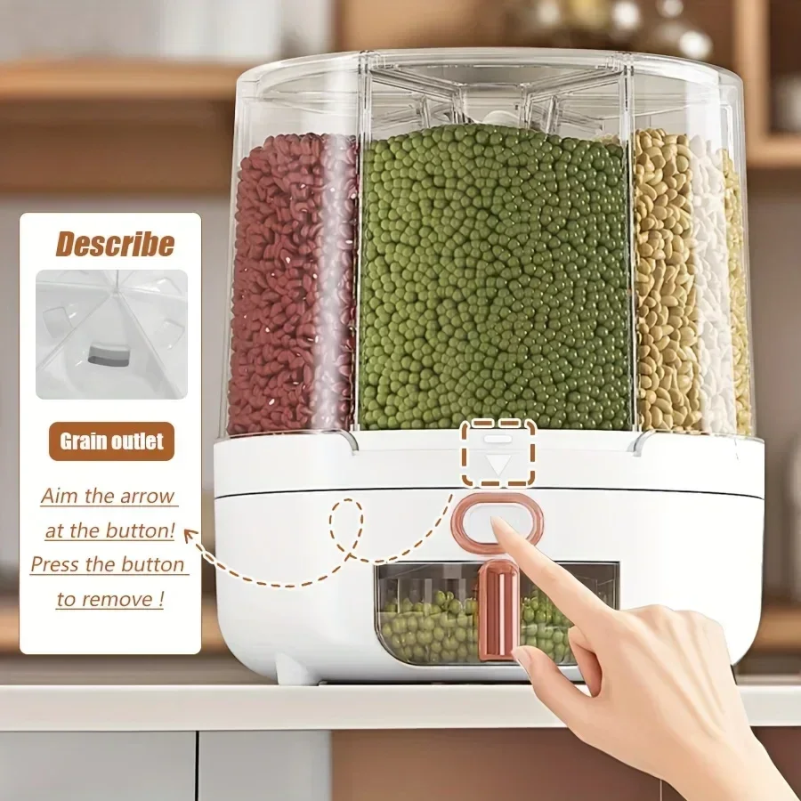 6 compartiments 360 °   Récipi - Kitchen Gadgets Organizer avis et prix