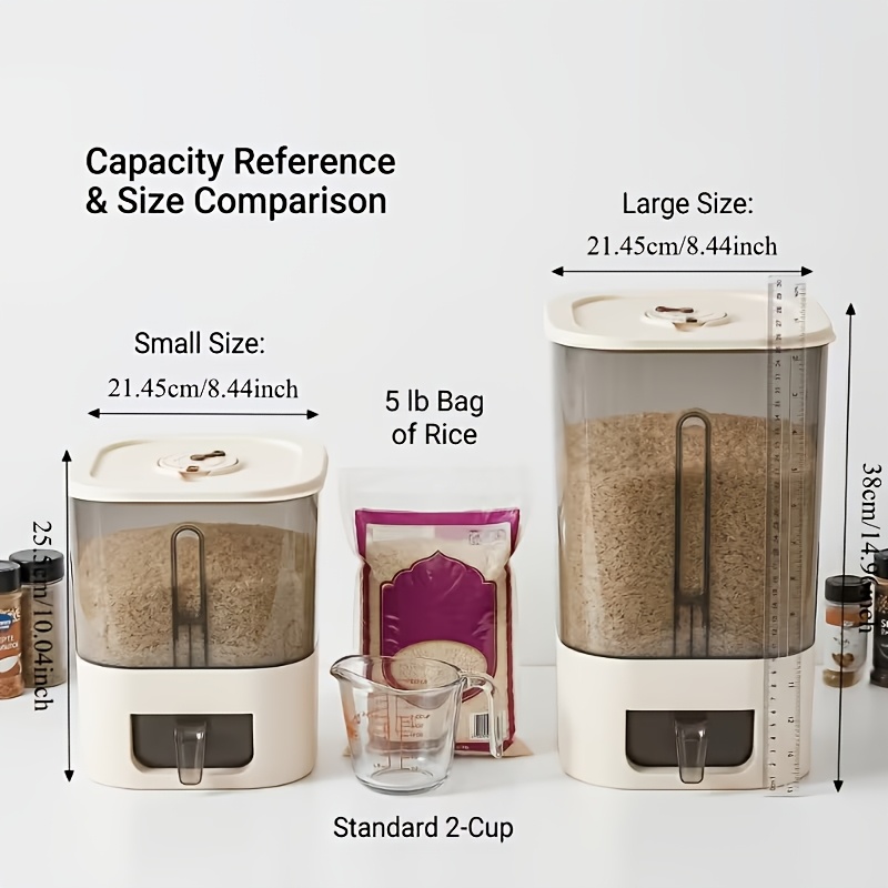 Distributeur de riz 14LB, gran - Kitchen Gadgets Organizer avis et prix