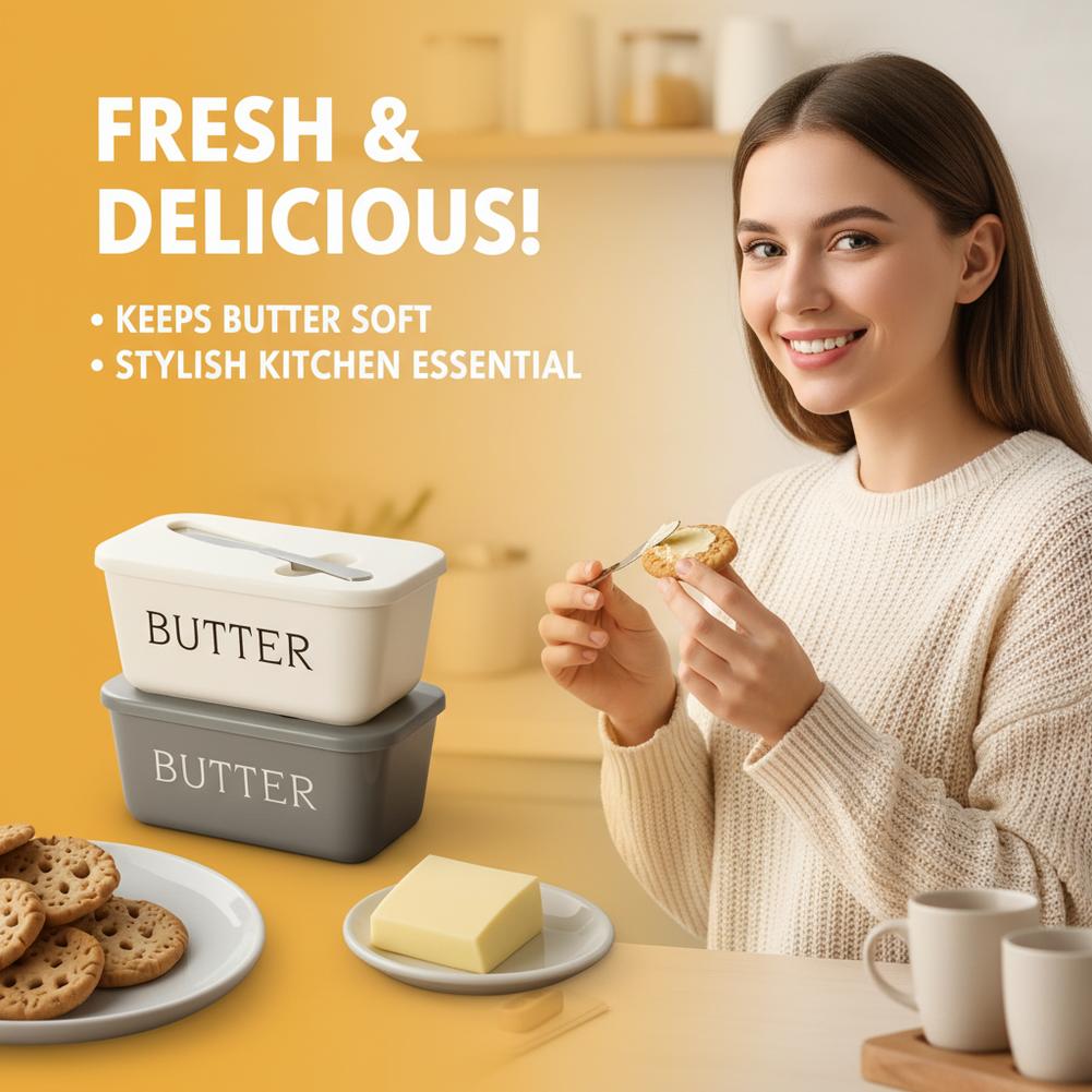 Pot à beurre en PP avec couver - Kitchen Gadgets Organizer avis et prix